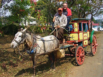 Pferdekutschen sorgen fr Wildwestatmosphre in Pyin Oo Lwin