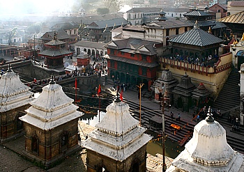 Hindu cremation site Pashupatinath