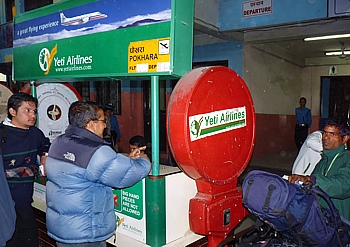 Baggage handling of Yeti Air in Kathmandu