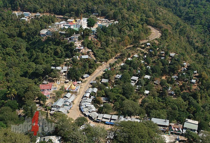 Village below Mount Popa