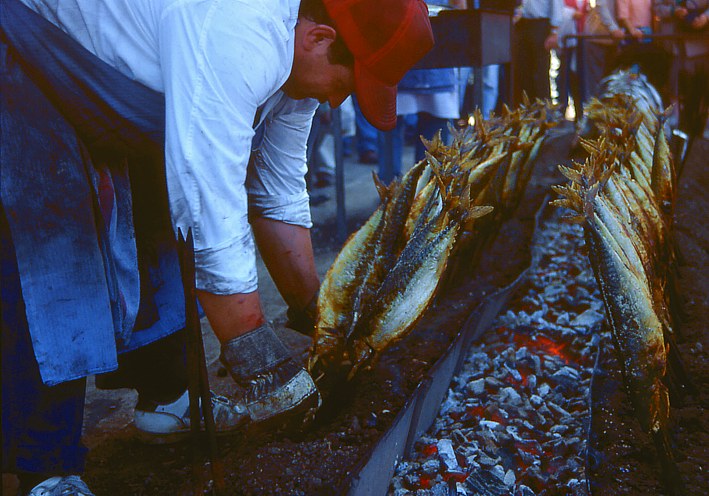 Steckerlfisch bei der Fischerfroni