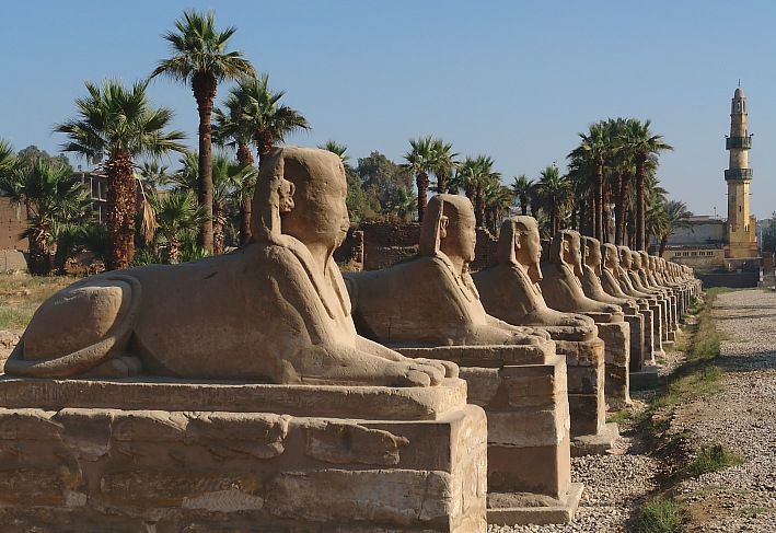 Sphinx Allee in Luxor