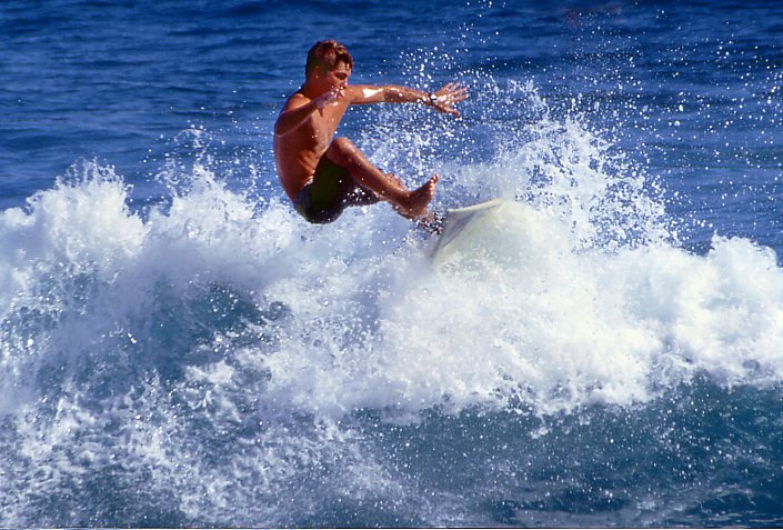 Wave surfer in Boucan Canot