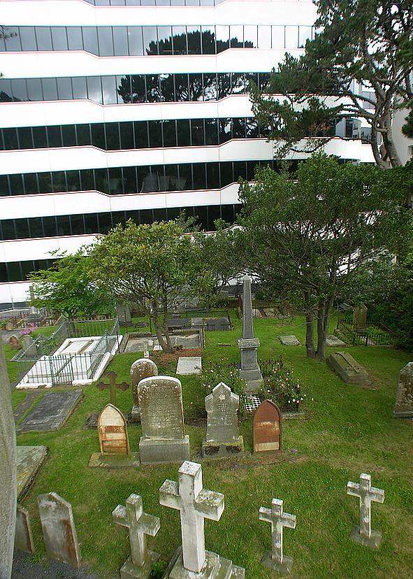 Downtown graveyard in Wellington