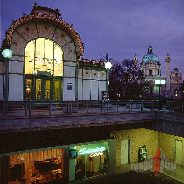 Metro station at Karlsplace in Vienna