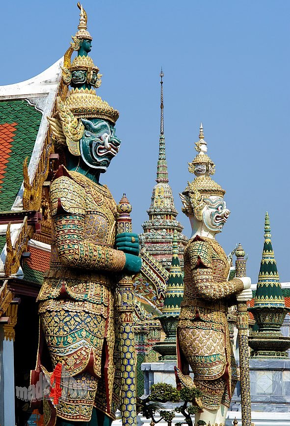 Giant Temple guards at Royal Palace in Bangkok