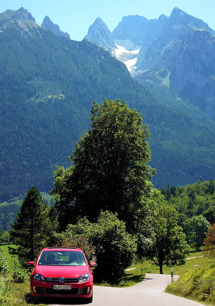 VW Golf GTD Fahrspass in der Ramsau