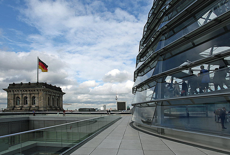Aussichtsterrasse Reichstagskuppel in Berlin