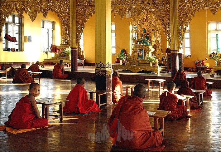 Young Monks in a Monastery school in Kalaw