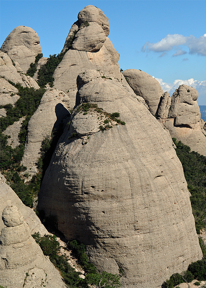 Stony Giants on mount Montserrat