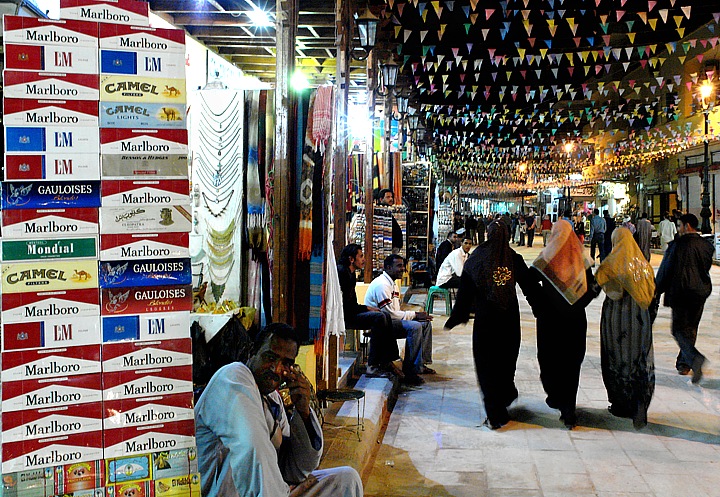Nighttime Bazar in Assuan