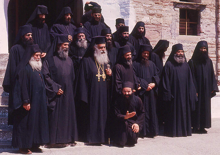 Monks with their abbot