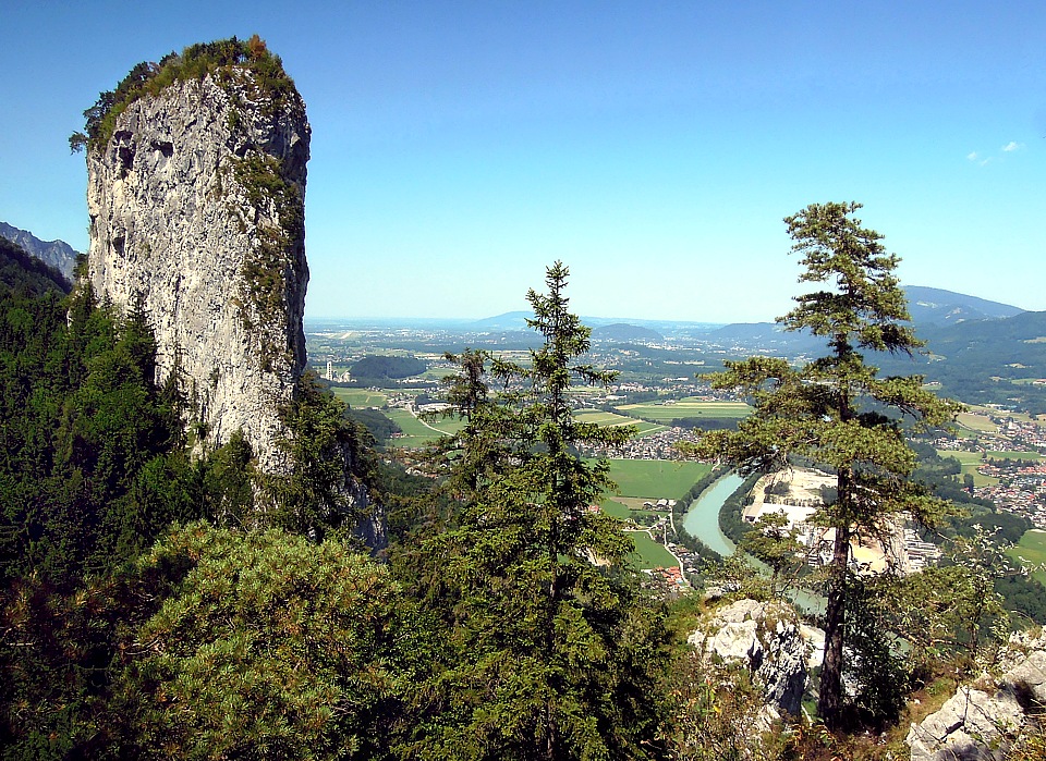 Blick vom kleinen Barmstein Richtung Salzburg