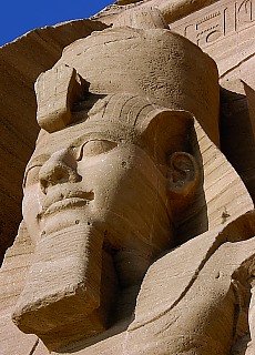 Giant Pharao statues in Abu Simbel