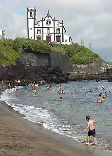Bathing beach near So Roque