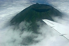 Blick auf den Vulkankrater des Pico