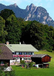 Sleeping Witch mountain near Bischofswiesen
