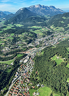 Lookout towards Untersberg and Berchtesgaden