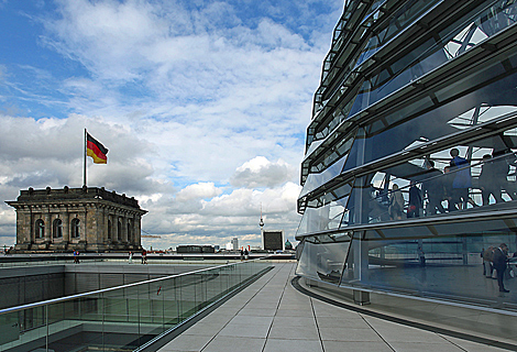 Aussichtsterrasse Reichstagskuppel in Berlin