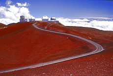 Observatorium zur Weltraumbeobachtung auf dem Mauna Kea Gipfel