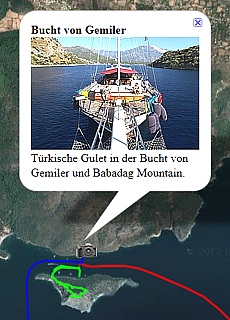 GPS-Track der Blauen Reise an der Trkischen Riviera