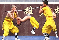 Kung Fu in Shaolin monastery