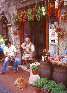 Fruit and vegetables dealer on Lipari