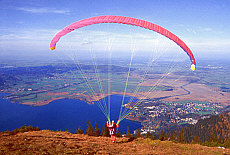 Start to Paragliding flight