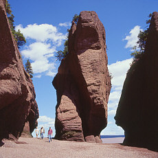 Flowerpot Rocks in the Fundy Bay