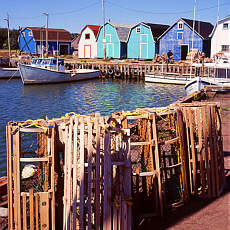 Fishermans houses on Prinz Eduard Island