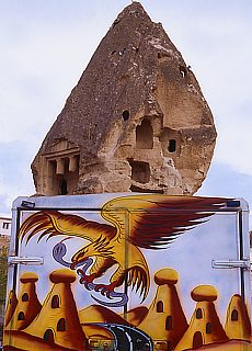 Truck with Cappadocia advertising