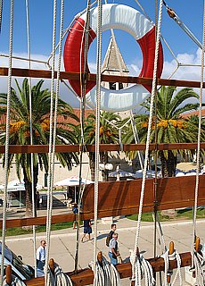 Harbour promenade in World Cultural Heritage Trogir