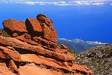 Rock formation at Roque de los Muchachos