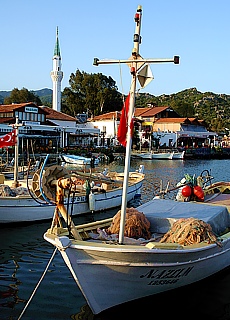 Fishing boats in the harbor of agiz
