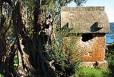Lycian sarcophagi near the fortress of Simena