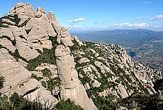Bizarre rock formation at Monastery Montserrat