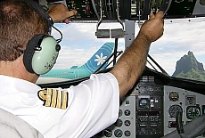 Im Cockpit von Moorea Air