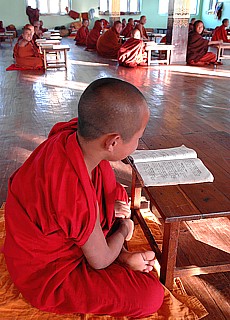 Young Monks praying