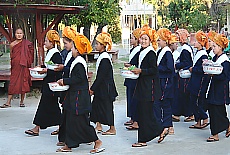 Novice monks at Monastery in Nyaung Shwe
