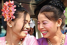 Pure joy of life with Burmese Women