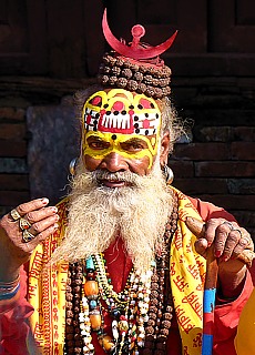 Sadhu (One Euro Indian) at Durbar Square