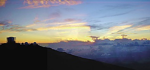Sunrise on Haleakala volcano Maui