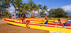 Rowing club on Maui