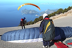 Paragliding Start at Babadag Mountain top