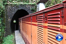 Video narrow Railway tunnels in Sri Lanka