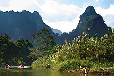 Canoeing in Khao Sok Nationalpark