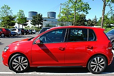 The new Golf GTD on VW parking lot