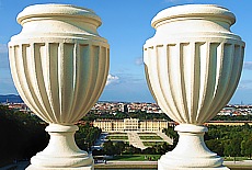 View from Gloriette downto Schoenbrunn Palace