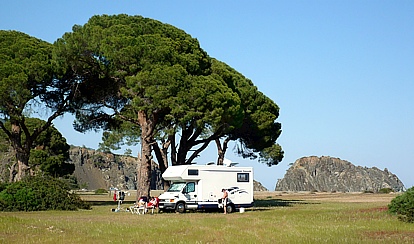Campsite on the long beach in Cirali